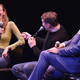 Lauren Lapkus (left), Scott Aukerman, and Paul F. Tompkins of Comedy Bang! Bang! at BAM presented by Vulture Festival in May. (Photo: Theo Wargo/Getty Images for Vulture Festival)